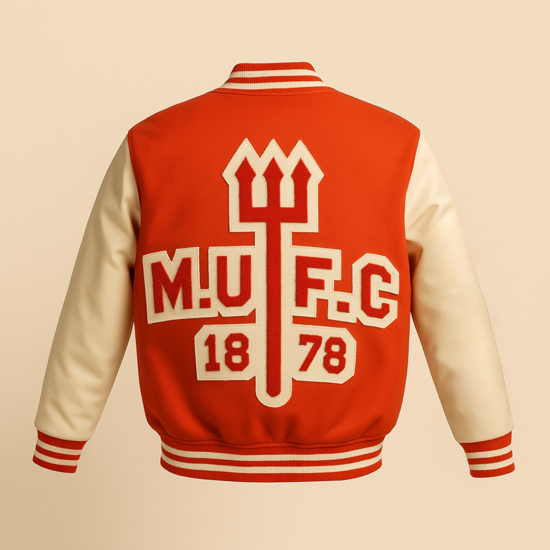 The Red Devil Manchester United Varsity Jacket