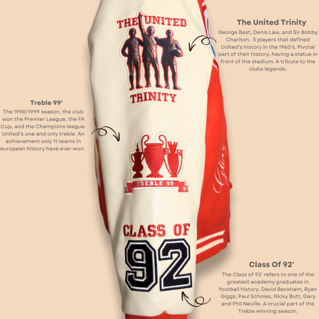 The Red Devil Manchester United Varsity Jacket