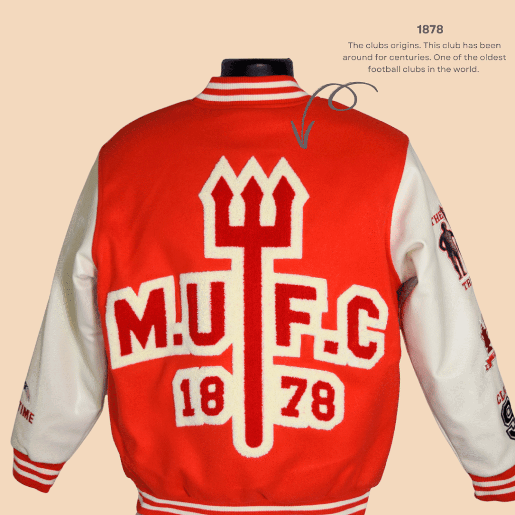 The Red Devil Manchester United Varsity Jacket