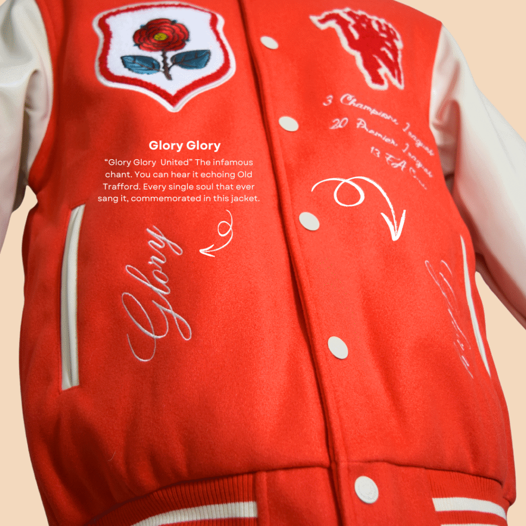 The Red Devil Manchester United Varsity Jacket