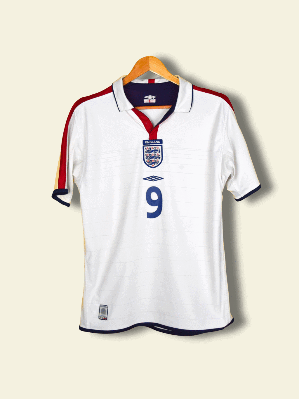 2003 England home - Wayne Rooney #9 Medium no-mpn