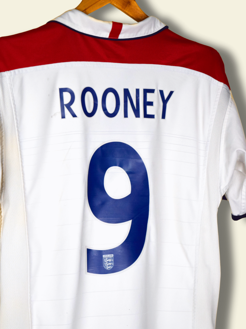 2003 England home - Wayne Rooney #9 Medium no-mpn