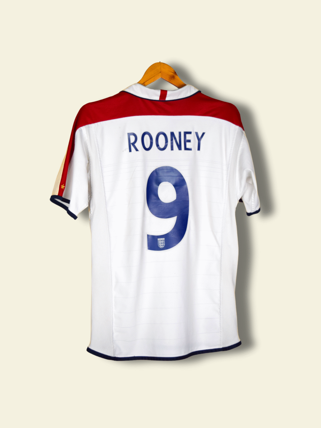 2003 England home - Wayne Rooney #9 Medium no-mpn