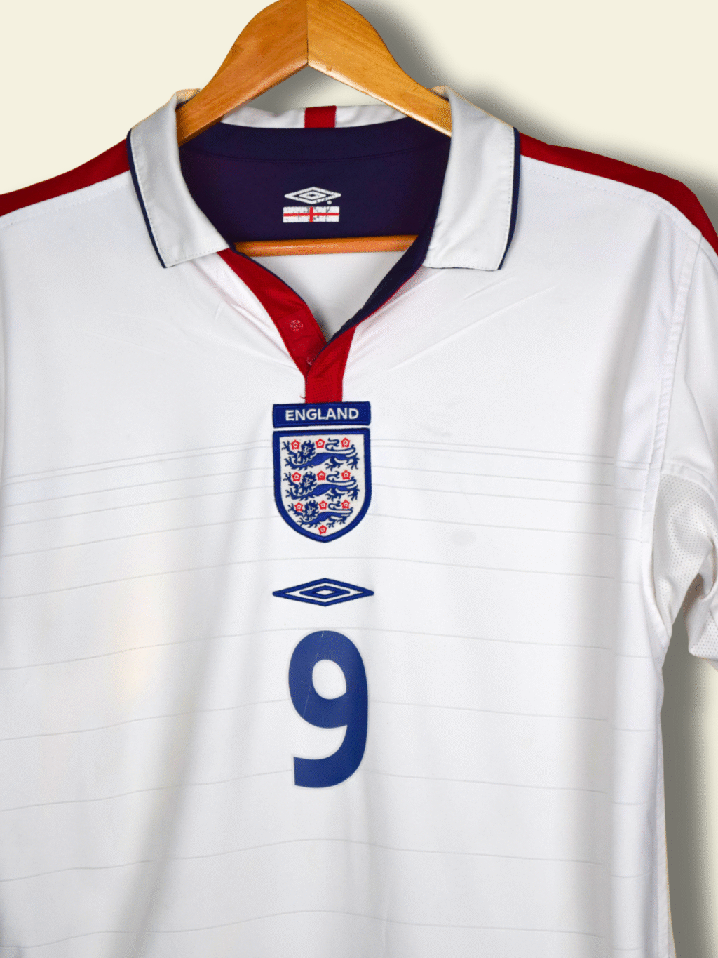 2003 England home - Wayne Rooney #9 Medium no-mpn