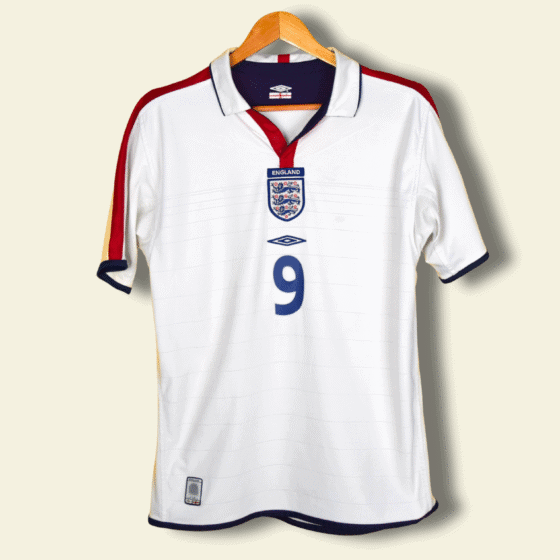 2003 England home - Wayne Rooney #9 Medium no-mpn