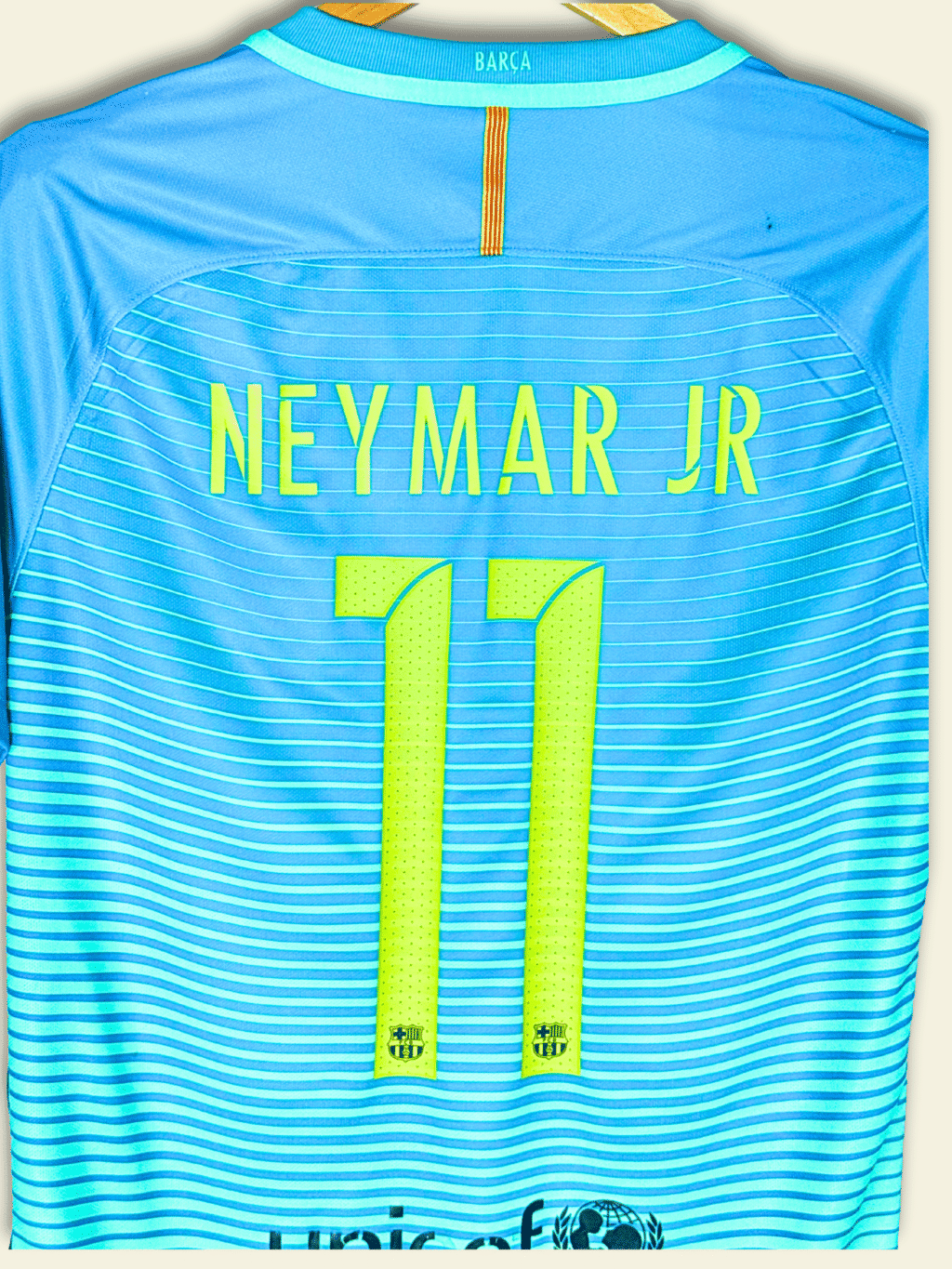 2016 Barcelona Third - Neymar Jr #11 Medium 776854-390 Nike