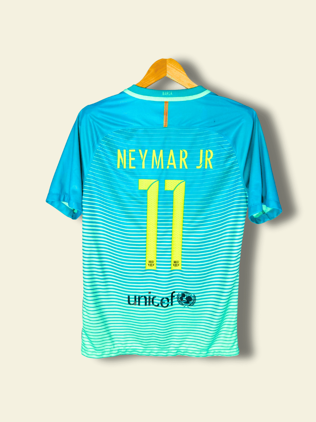 2016 Barcelona Third - Neymar Jr #11 Medium 776854-390 Nike