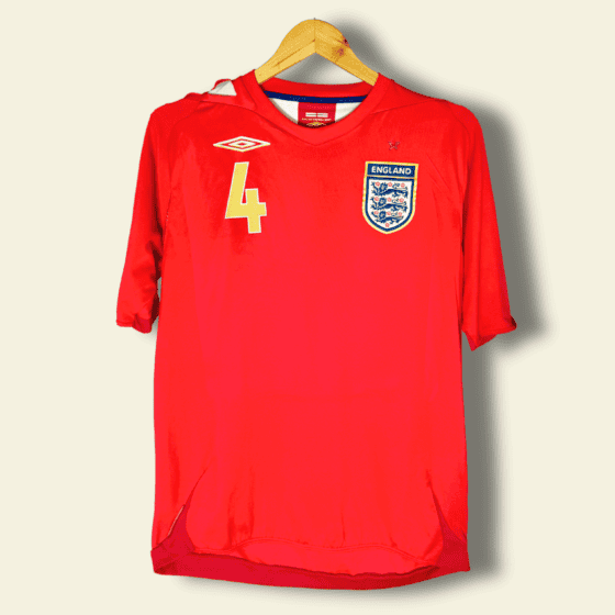 2006 England Away - Steven Gerrard #4 Medium