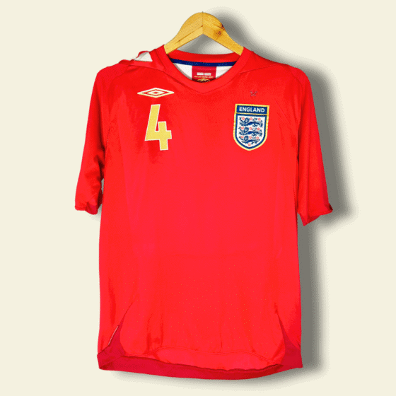 2006 England Away - Steven Gerrard #4 Medium 15917311 Umbro
