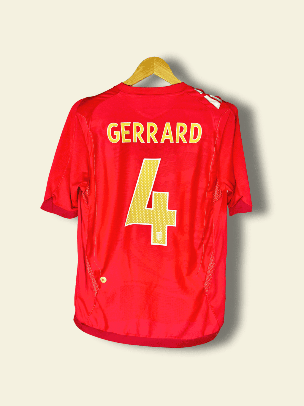 2006 England Away - Steven Gerrard #4 Medium 15917311 Umbro