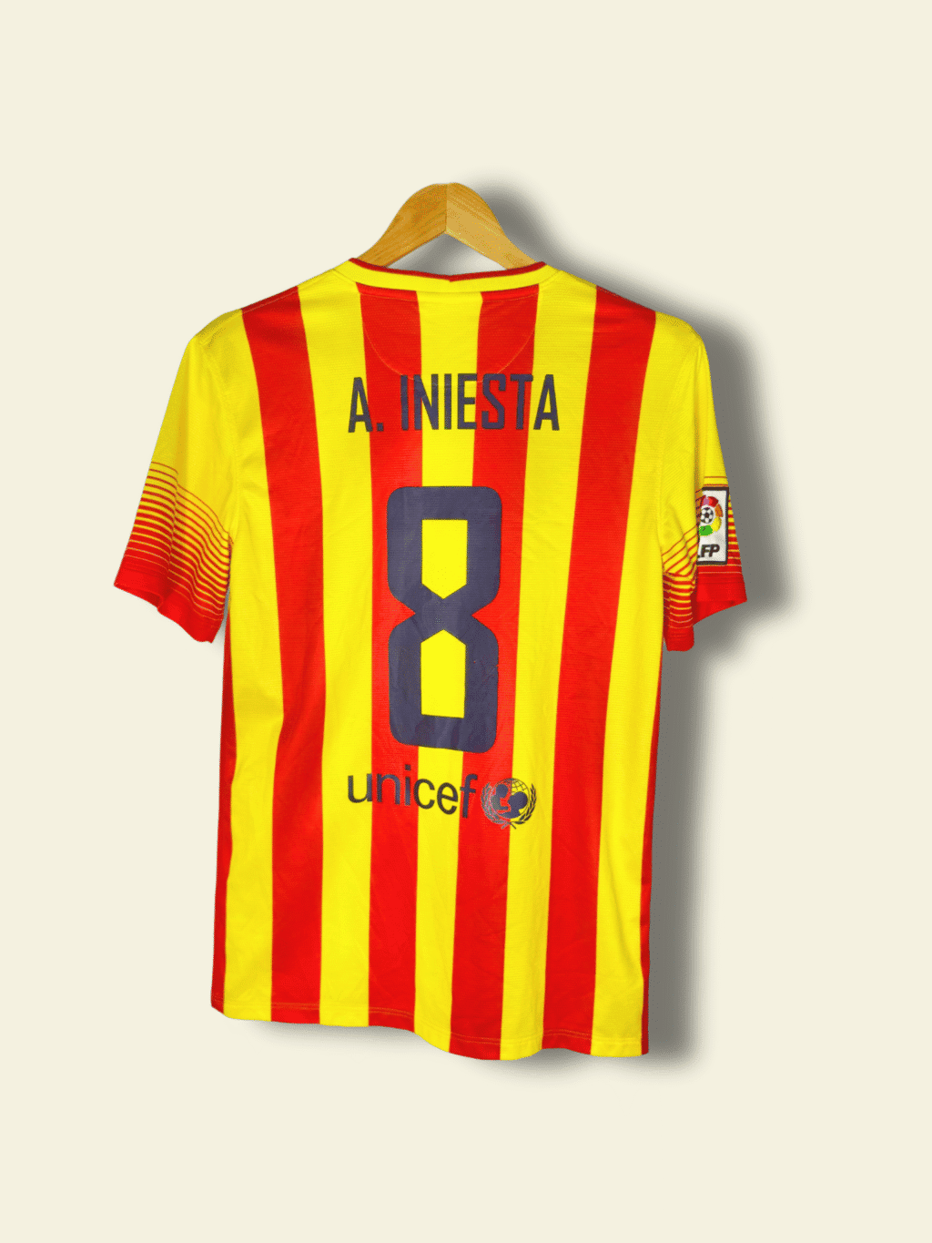 2013/14 FC Barcelona Away - Andres Iniesta #8 Small 532823-703 Nike
