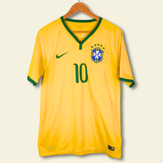 2014 Brazil Home - Neymar Jr #10 Medium