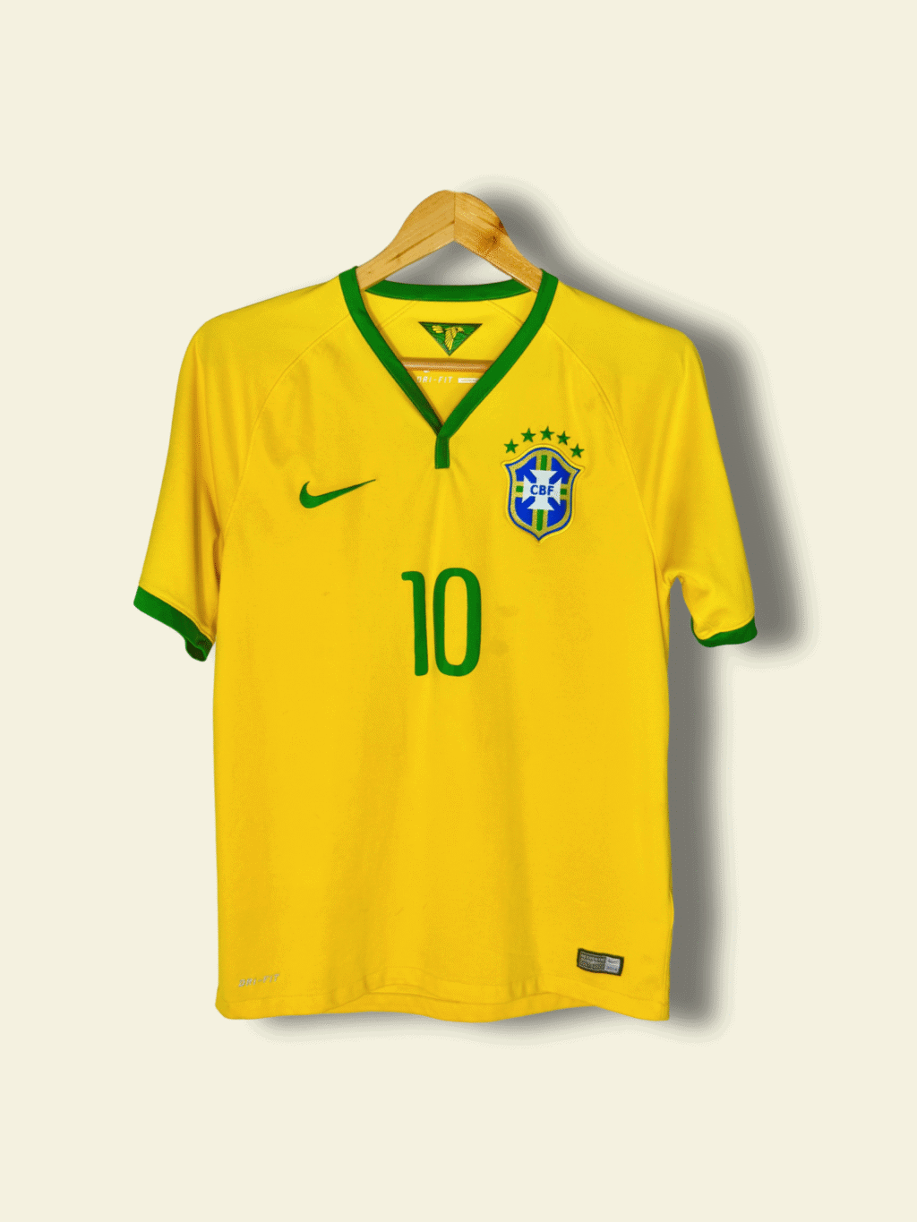 2014 Brazil Home - Neymar Jr #10 Medium 575280-703 Nike