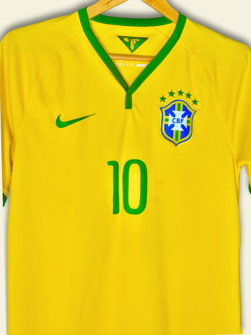 2014 Brazil Home - Neymar Jr #10 Medium 575280-703 Nike