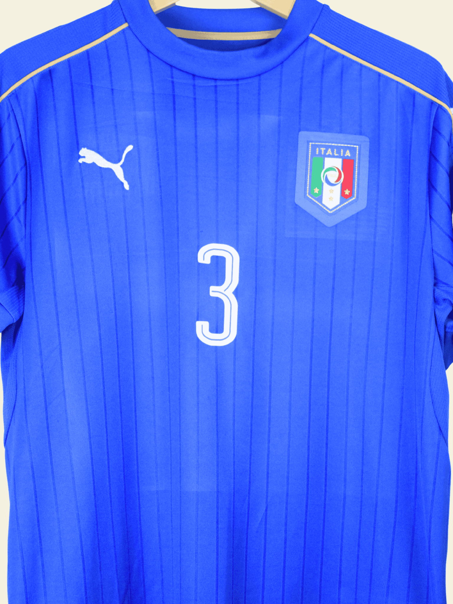 2016 Italy Home - Giorgio Chiellini #3 Large - Image 3
