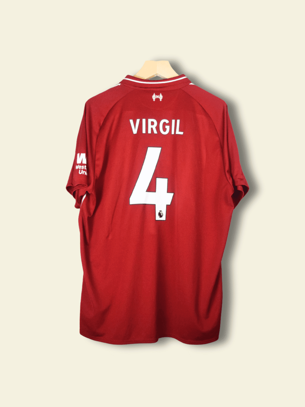 2018 Liverpool Home - Virgil Van Dijk #4 XXL MT930000 New Balance