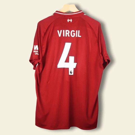2018 Liverpool Home - Virgil Van Dijk #4 XXL MT930000 New Balance