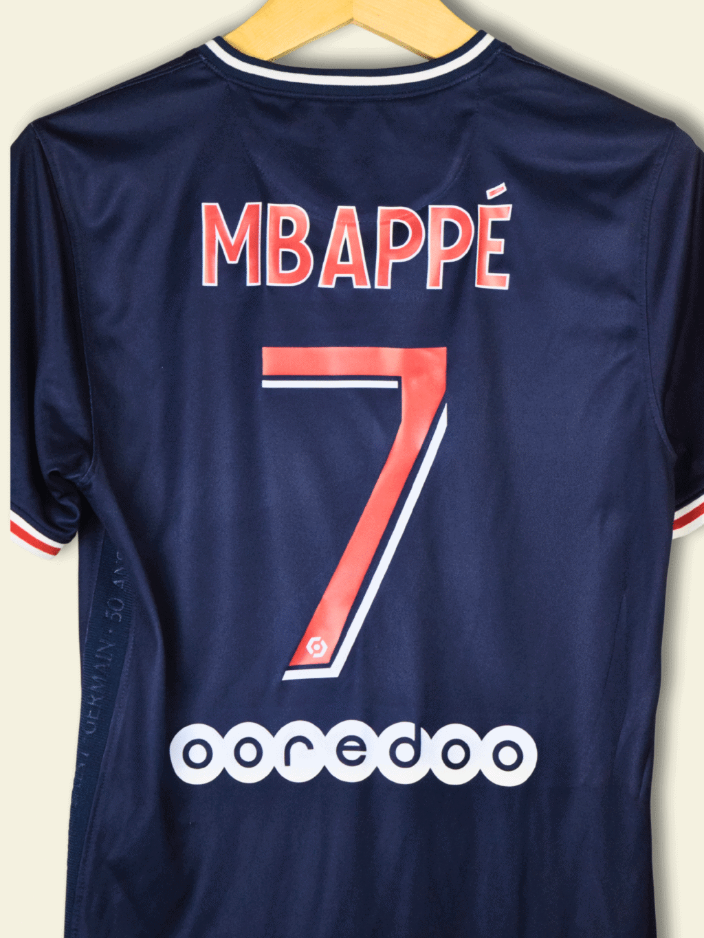 2020 PSG Home - Kylian Mbappe #7 Small CD4242-411 Nike