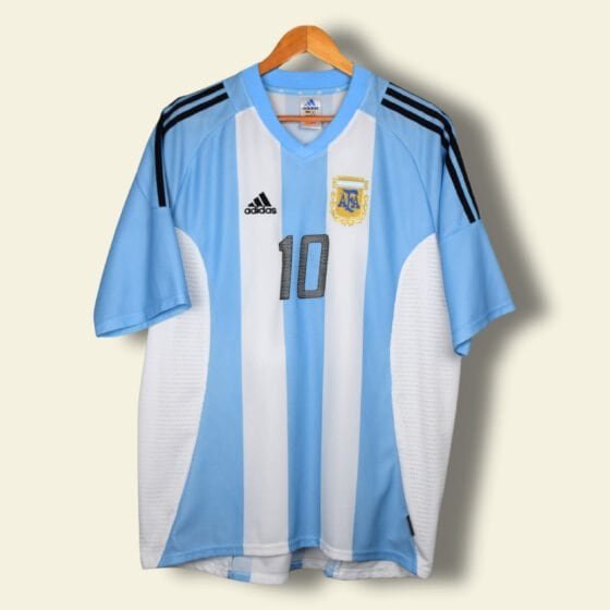 2002 Argentina Home -  Ariel Ortega #10 XL 167309 Adidas
