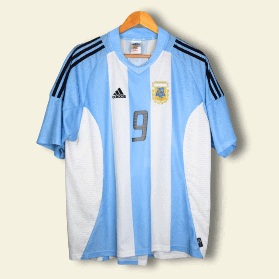 2002 Argentina Home - Gabriel Batistuta #9 XL 167309 Adidas