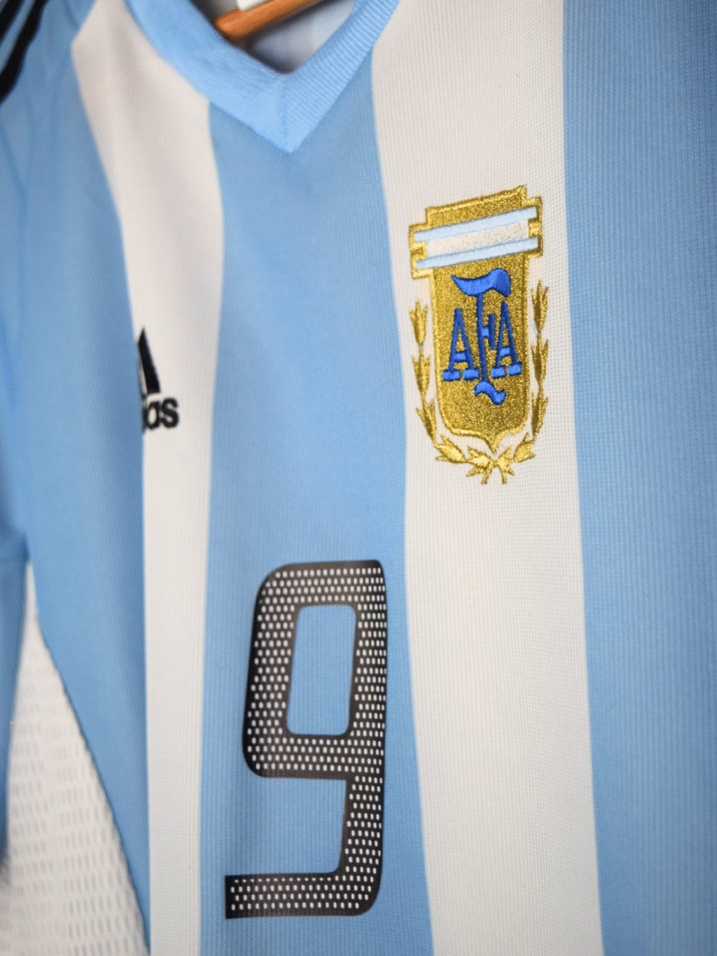 2002 Argentina Home - Gabriel Batistuta #9 XL 167309 Adidas