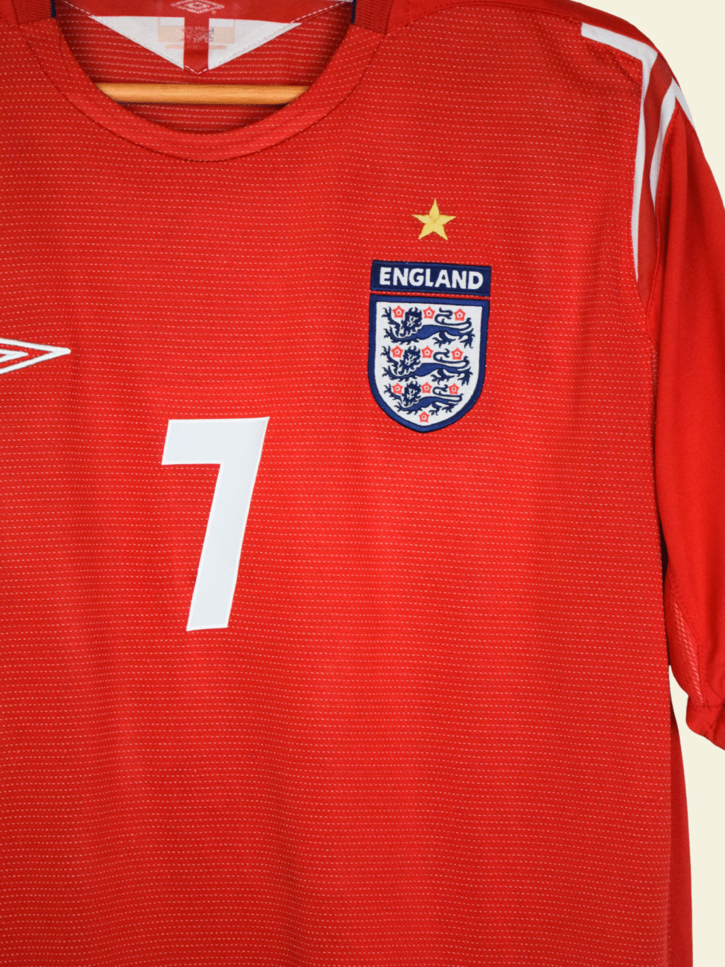 2004 England Away - David Beckham #7 XL no-mpn