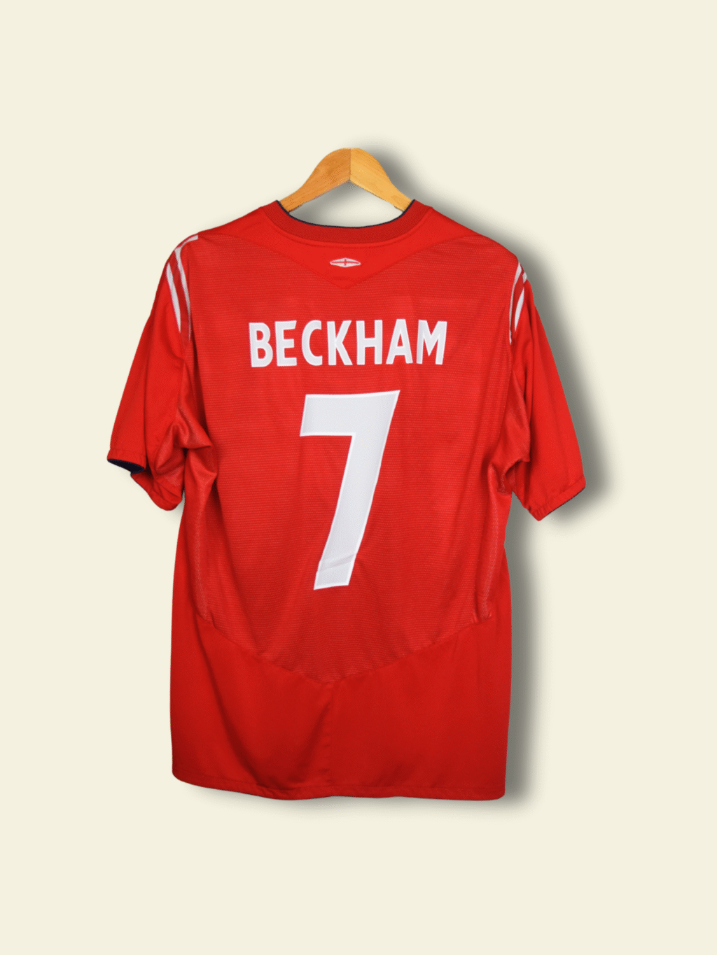 2004 England Away - David Beckham #7 XL no-mpn