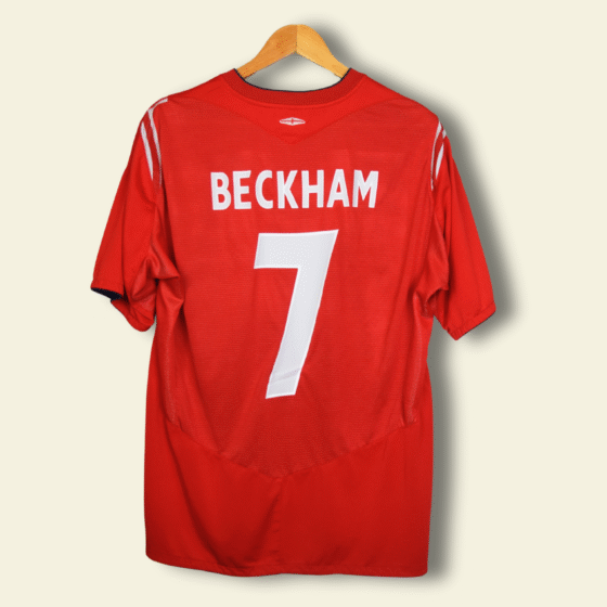 2004 England Away - David Beckham #7 XL no-mpn