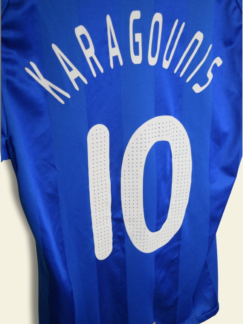 2008 Greece Home - Karagounis #10 Medium 626782 Adidas