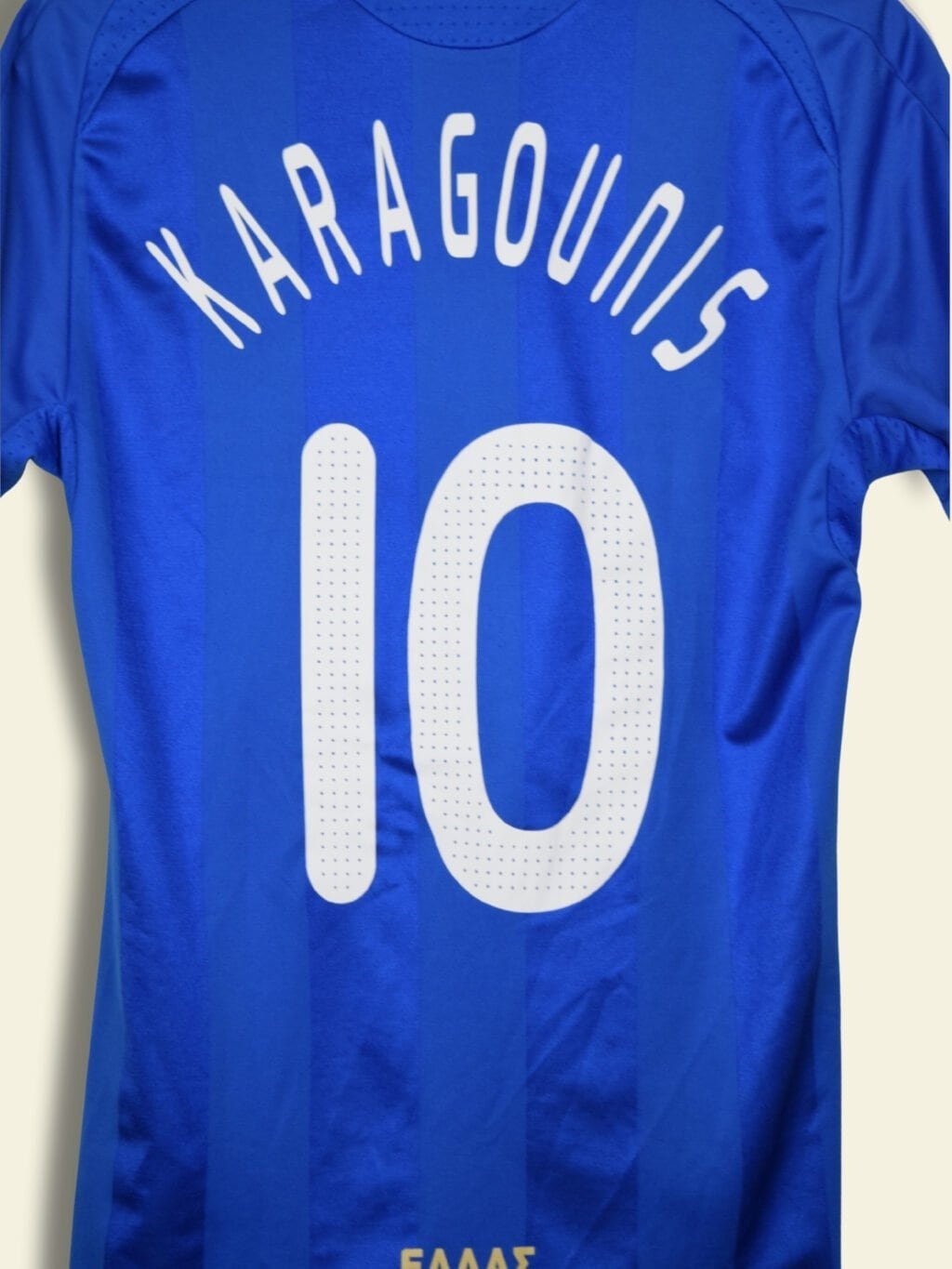2008 Greece Home - Karagounis #10 Medium 626782 Adidas