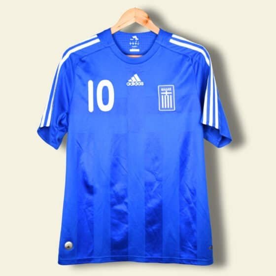 2008 Greece Home - Karagounis #10 Medium 626782 Adidas