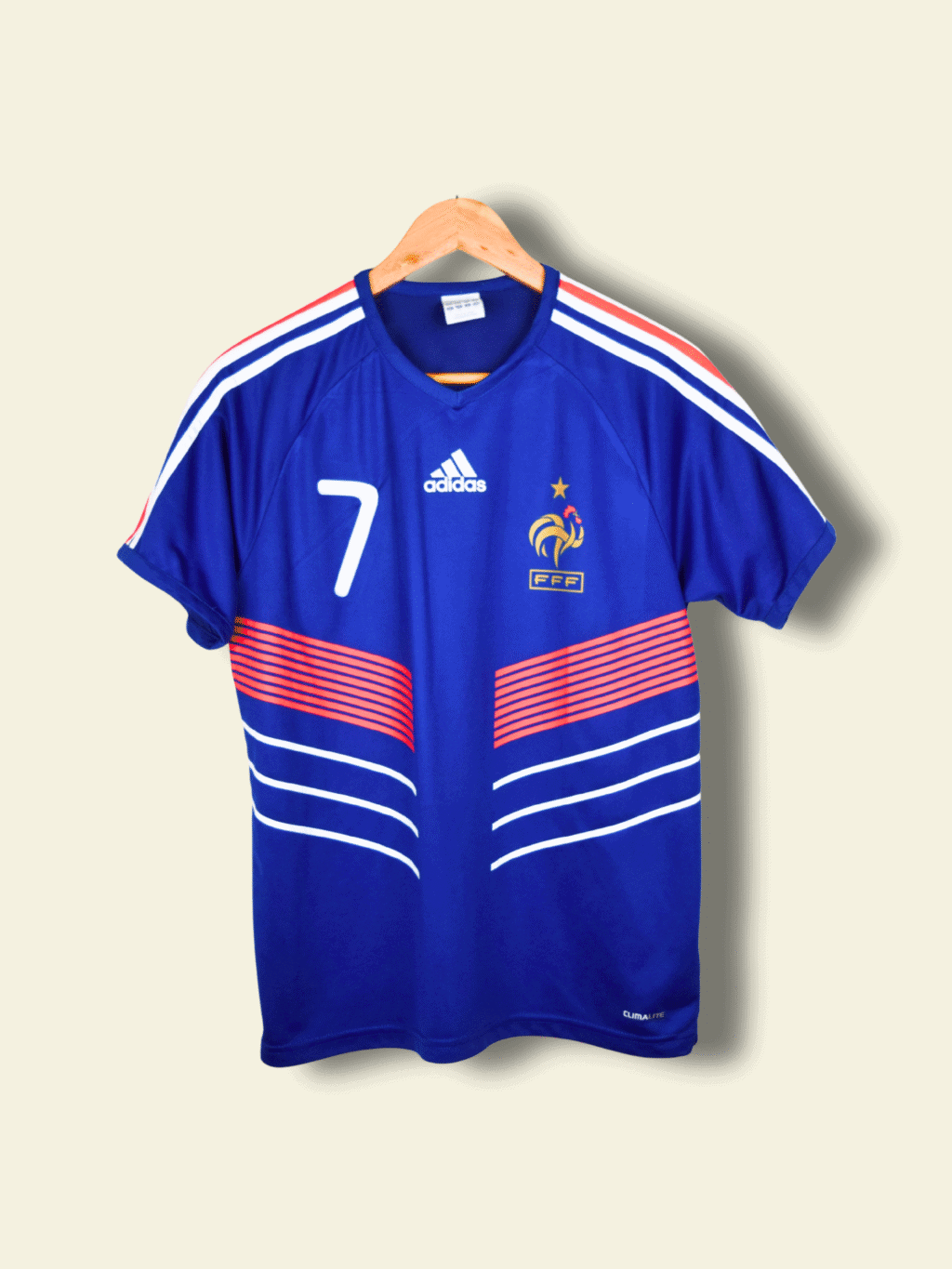 2009 France Home - Frank Ribery #7 Small P41149 Adidas