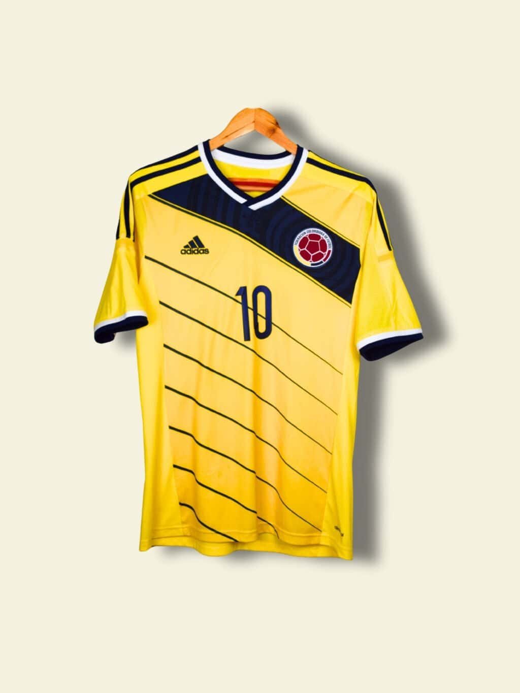 2014 Colombia Home - James Rodriguez #10 Medium G85387 Adidas