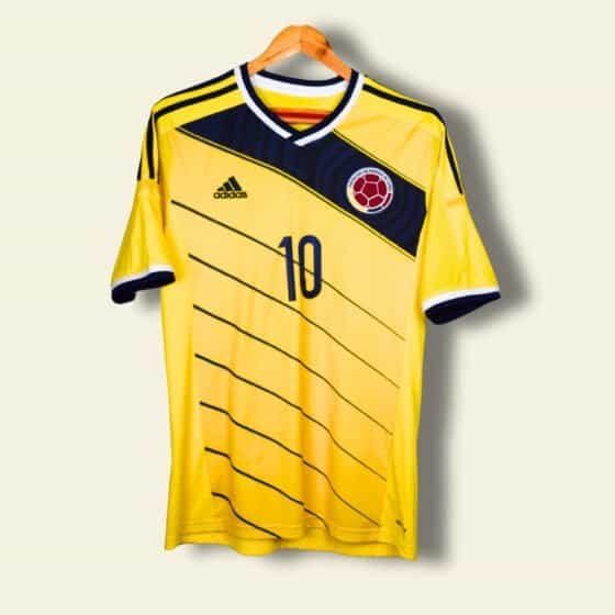 2014 Colombia Home - James Rodriguez #10 Medium G85387 Adidas