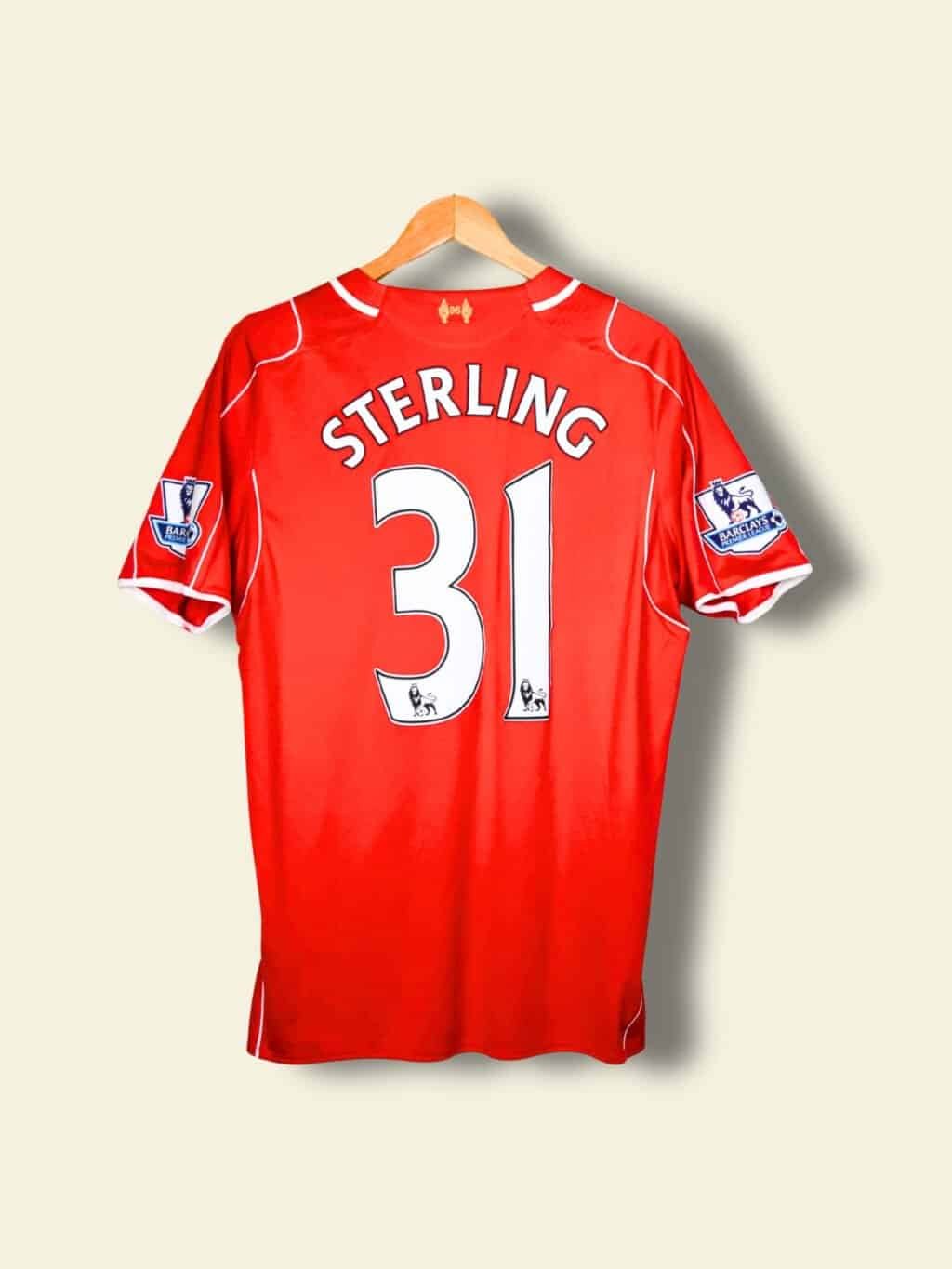 2014 Liverpool Home - Raheem Sterling #31 Large WSTM400 Warrior