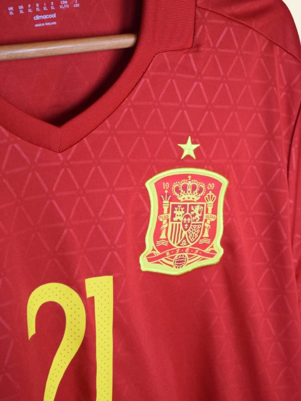 2016 Spain Home - David Silva #21 XL AA5784 Adidas