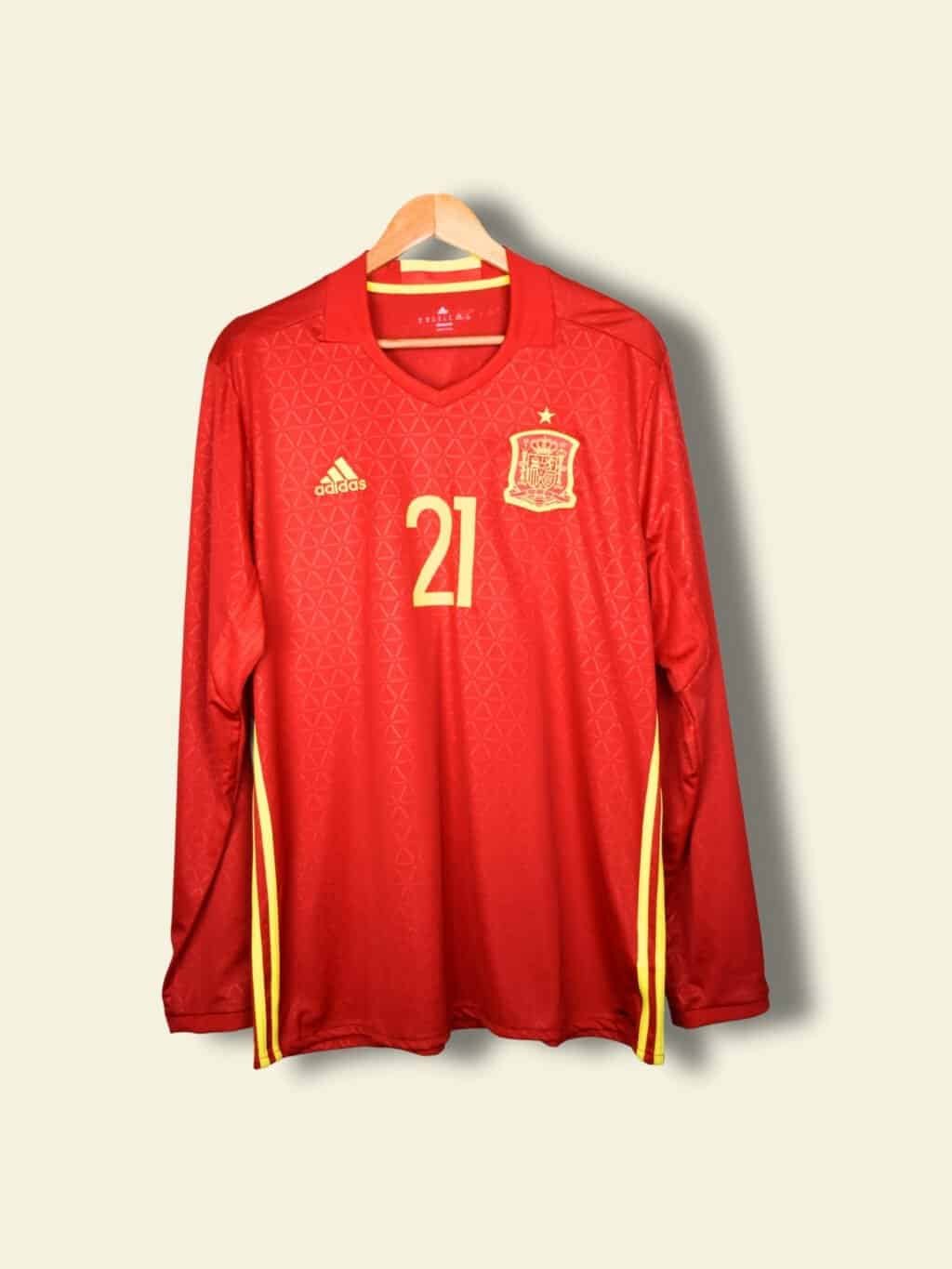 2016 Spain Home - David Silva #21 XL AA5784 Adidas