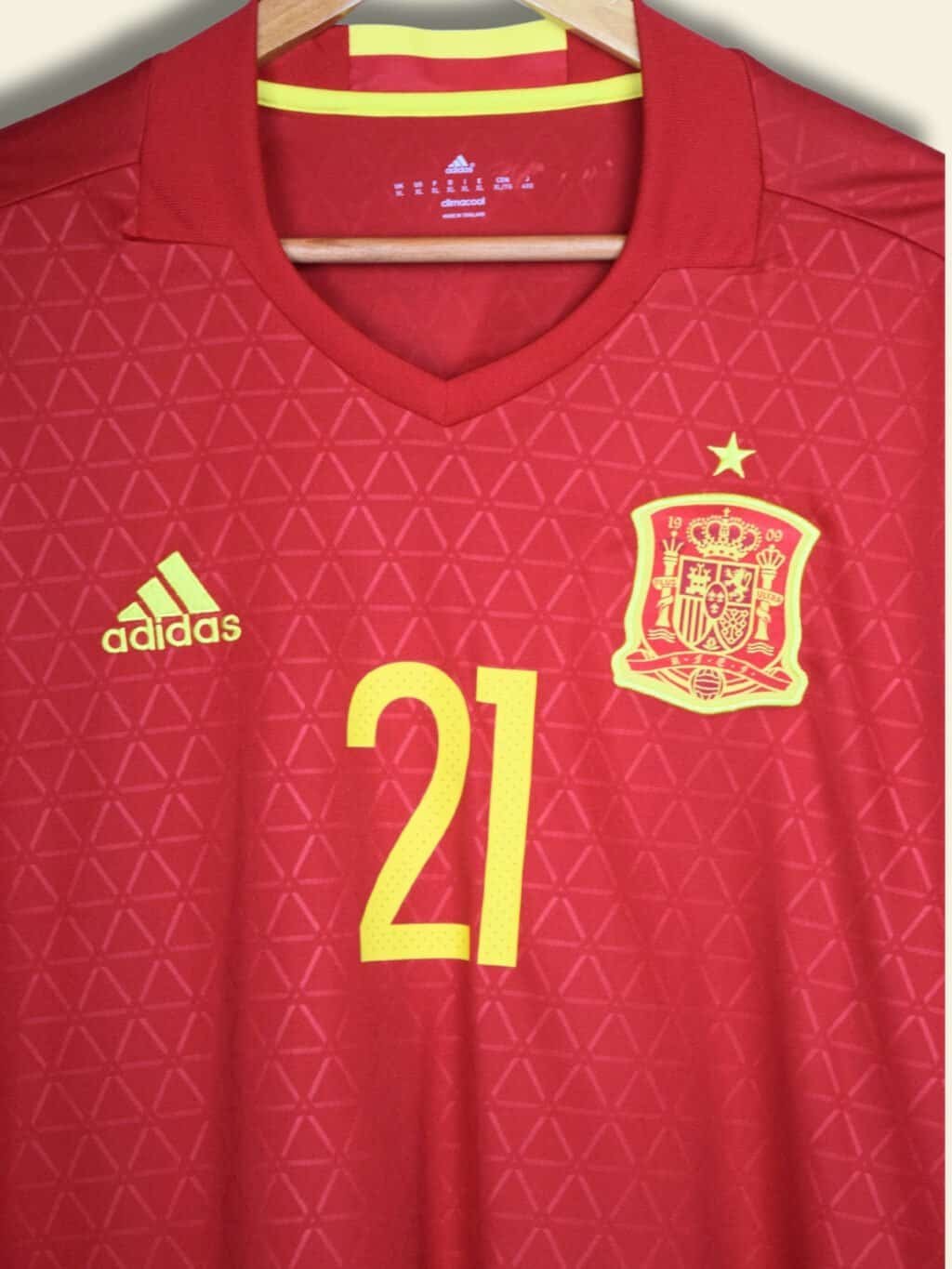 2016 Spain Home - David Silva #21 XL AA5784 Adidas