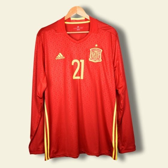 2016 Spain Home - David Silva #21 XL AA5784 Adidas