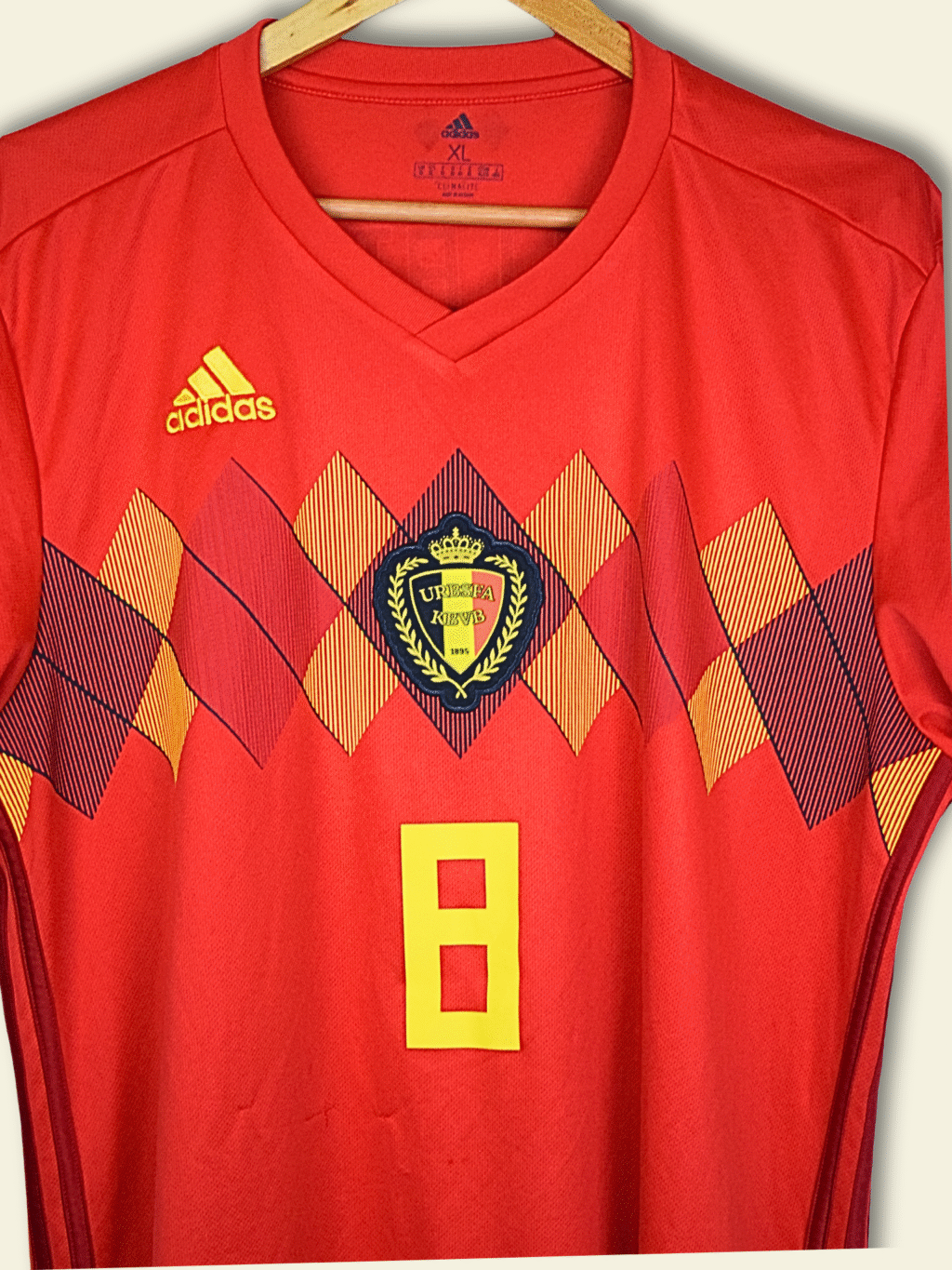 2018 Belgium Home - Marouane Fellaini #8 XL BQ4520 Adidas