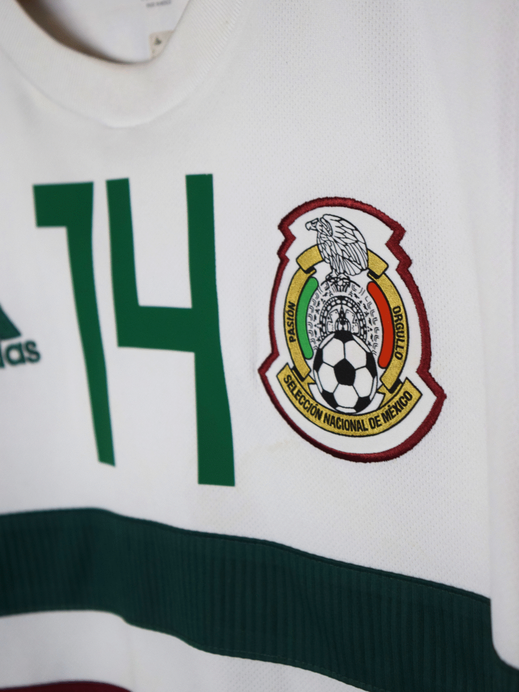 2018 Mexico Away - Javier "Chicharito" Hernandez #14 Large BQ4689 Adidas