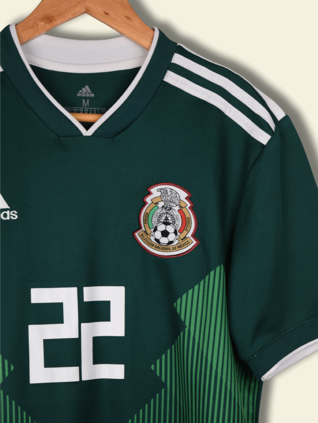 2018 Mexico Home - Hirving Lozano #22 Medium BQ4701 Adidas