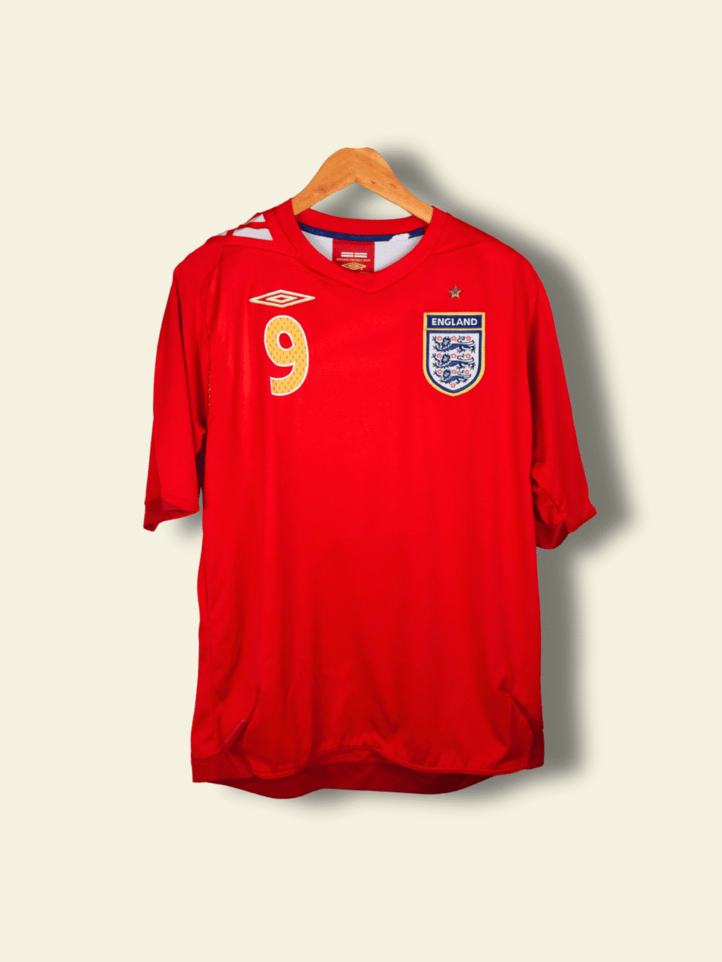 2004 England Away - Wayne Rooney #9 Large no-mpn