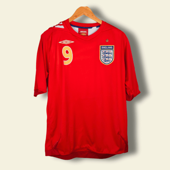 2004 England Away - Wayne Rooney #9 Large no-mpn