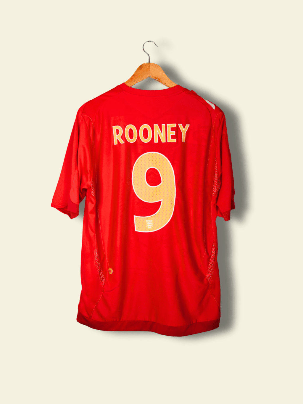 2004 England Away - Wayne Rooney #9 Large no-mpn