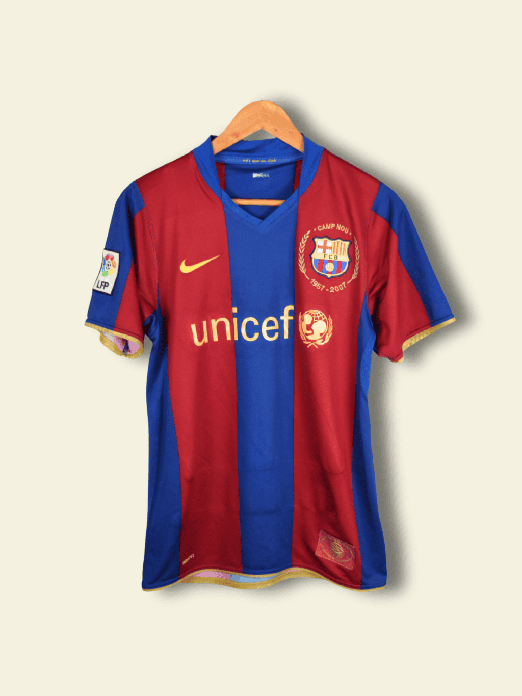 2007 Barcelona Home – Lionel Messi #19 Small 237741-655 Nike1