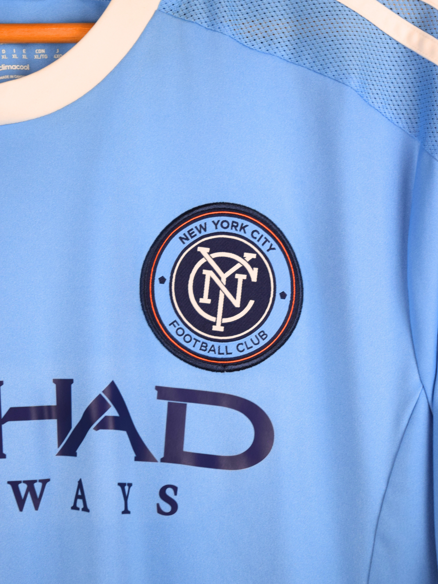 2015 NYC FC Home - David Villa #7 XL A99080 Adidas