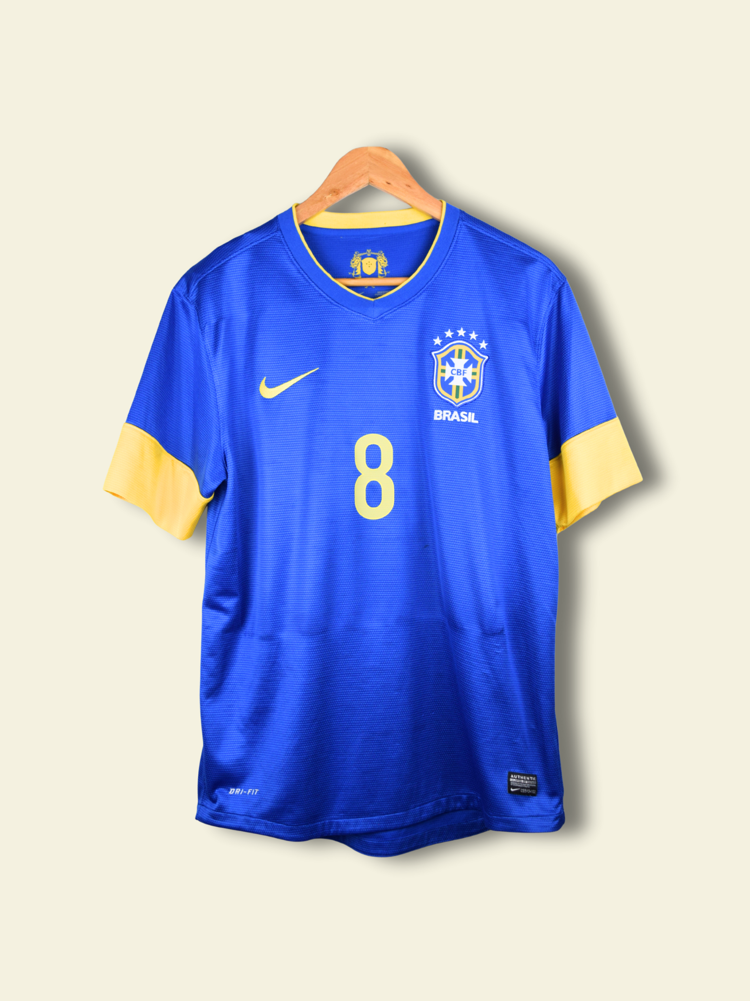 2012 Brazil Away - Kaka #8 Medium 447936-493 Nike