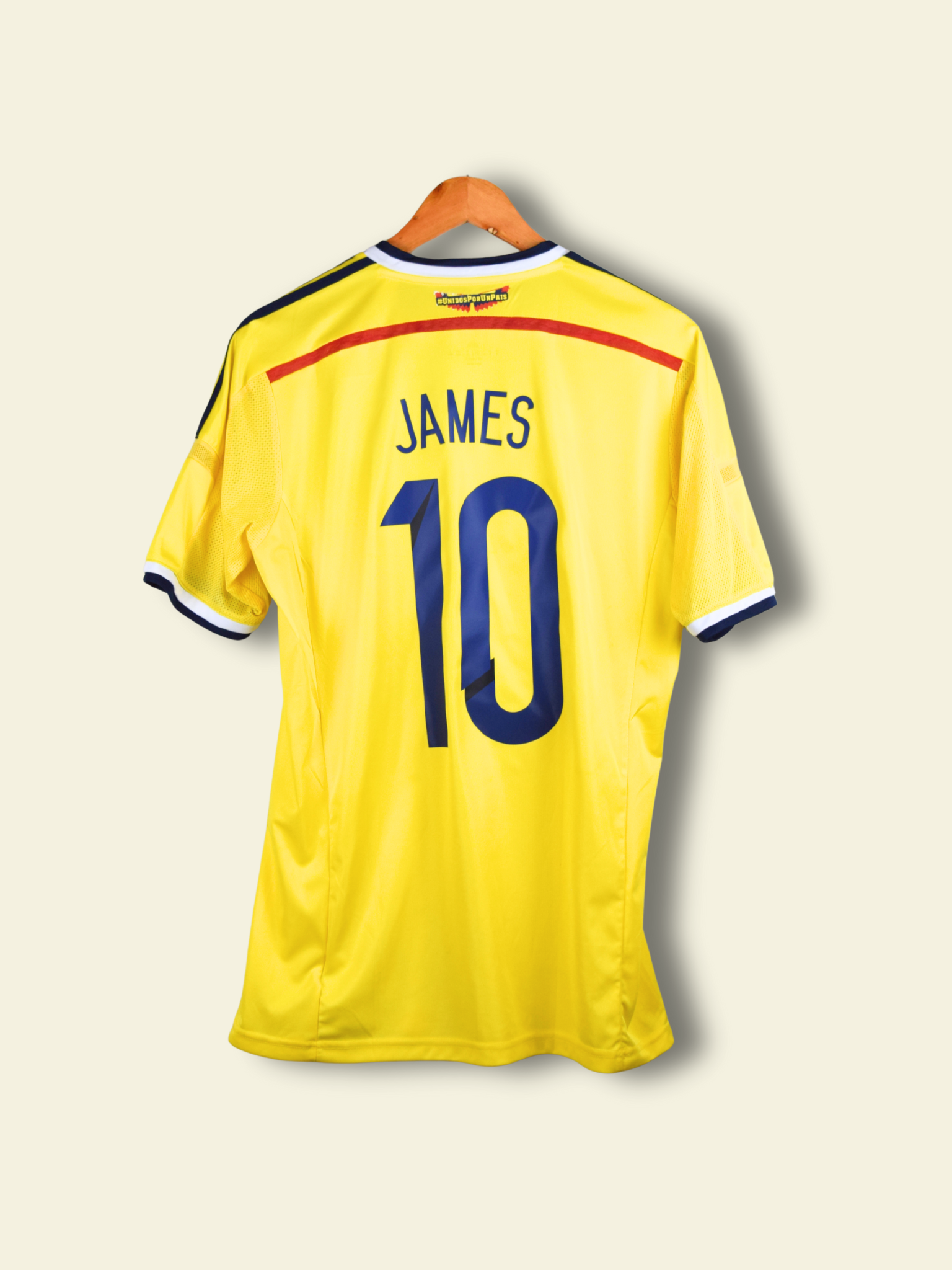 2014 Colombia Home - James Rodriguez #10 Large GB5387 Adidas