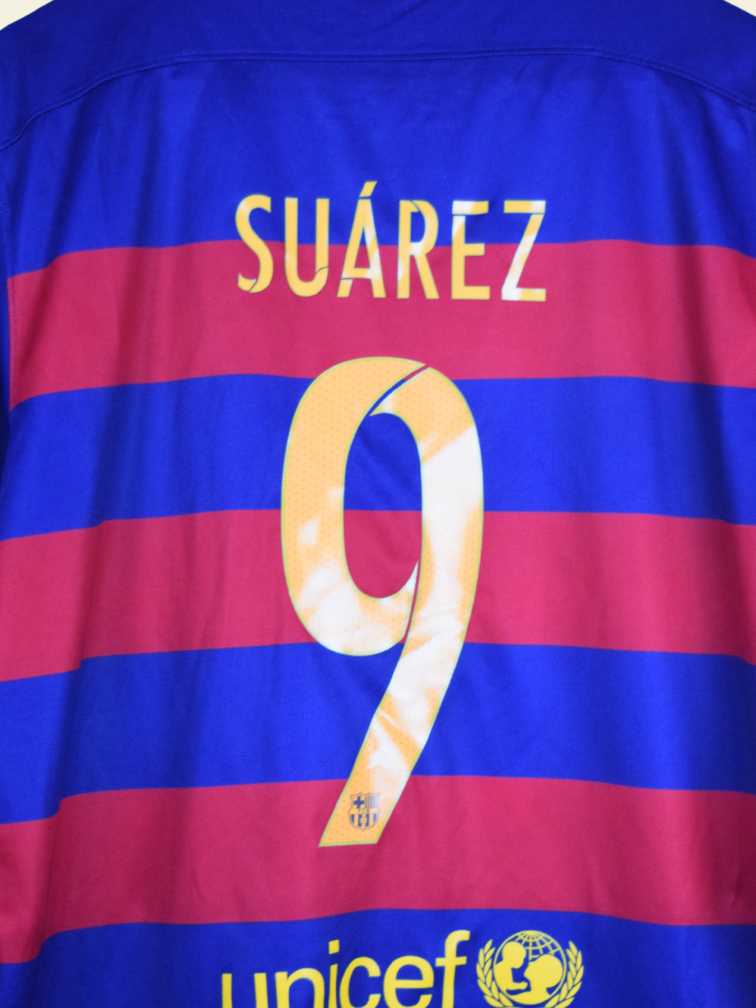 2015 Barcelona Home - Luis Suarez #9 Medium 658794-422 Nike